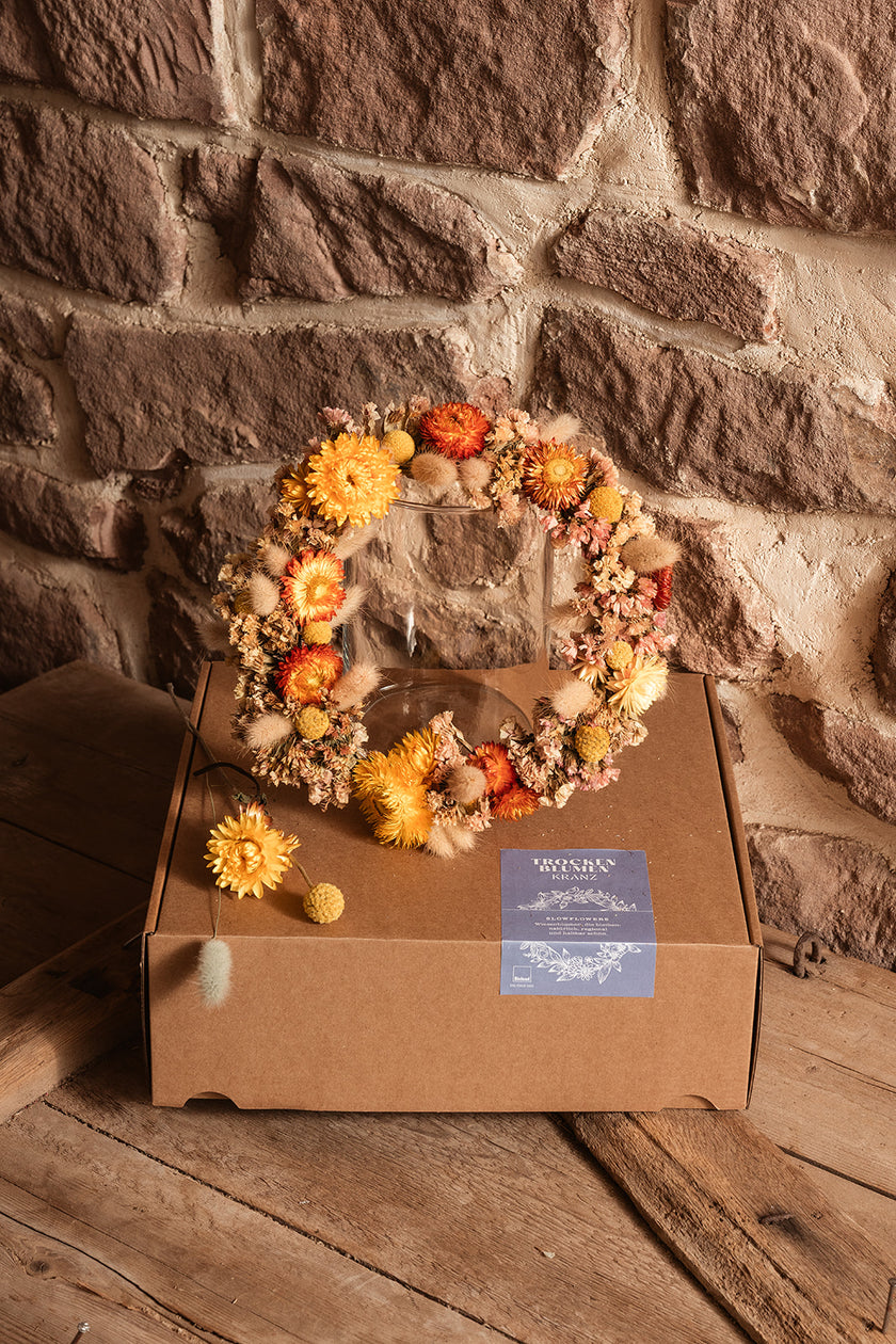 Trockenblumen-Kranz